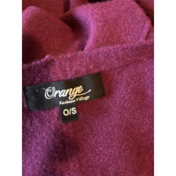 Orange Fashion Village Supersoft Boatneck Sweater O/S Plum - Picture 5 of 7